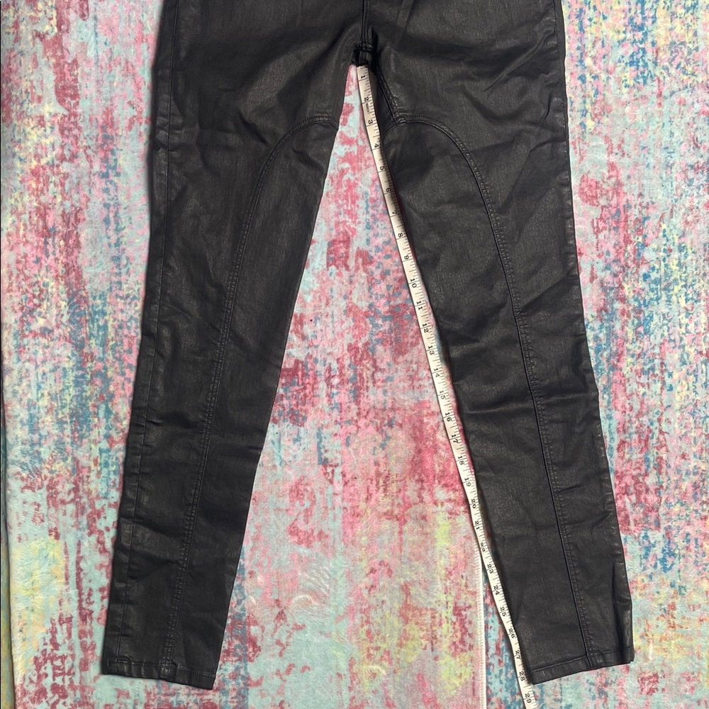 Burberry Brit Black pleather skinny stretch Pants - Picture 7 of 13